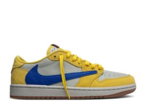 Travis Scott x Air Jordan 1 Retro Low OG SP “Elkins/Canary Yellow