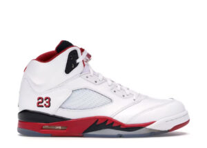 Jordan 5 Retro Fire Red Black Tongue