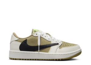 Travis Scott x Air Jordan 1 Low Golf Neutral Olive GS（A1）