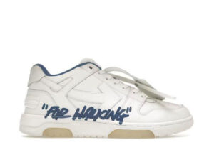 Off-White Out Of Office OOO Low Tops For Walking White White Dark Blue