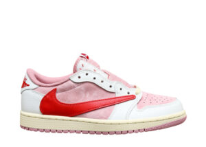 Travis Scott x Air Jordan 1 Low OG Shy Pink Red 2025