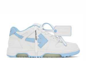 OFF-WHITE White & Blue Out Of Office Sneakers