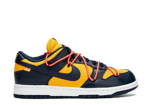 Off-White x Nike Dunk Low “Michigan” 2019