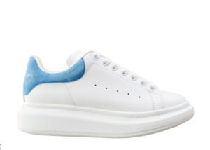 Alexande* McQuee* Oversized Sneaker White Ivory Blue
