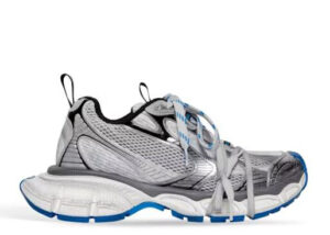 B@lenciag* 3XL Ski Sneaker Grey White Blue
