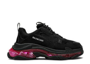 Balenciag* Triple S Sneaker 'Clear Sole - Black Pink Neon