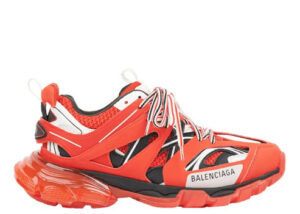 Balenciag* Track Sneaker 'Clear Sole - Red'