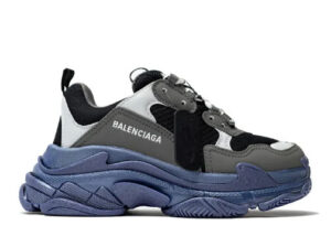 Balenciag* Triple S Sneaker 'Black Grey Deep blue