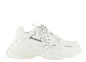 Balenciag* Triple S Trainer 'Allover Logo - White'