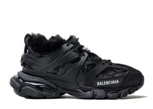 Balenciag* Track Fake Fur Black