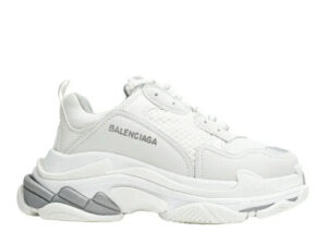 Balenciag* Triple S Trainer 'White-Sliver Logo'